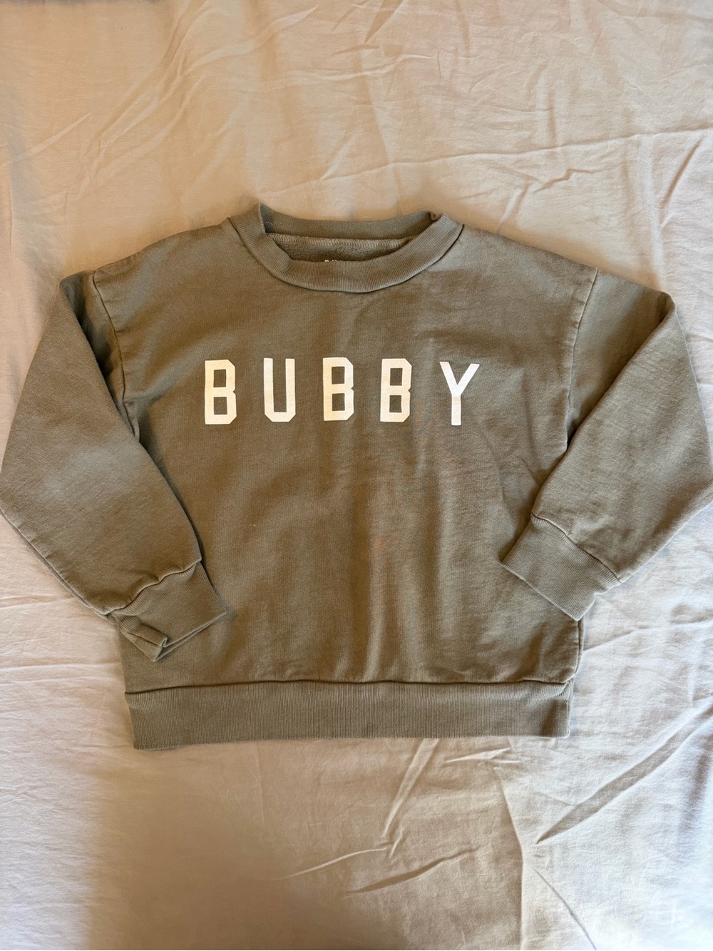 Little Bipsy Olive Green BUBBY Sweatshirt